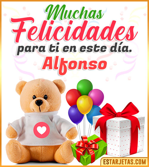 Imágenes Bonitas de Cumpleaños  Alfonso