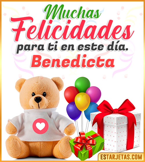 Imágenes Bonitas de Cumpleaños  Benedicta