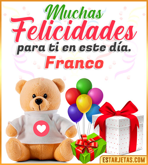 Imágenes Bonitas de Cumpleaños  Franco