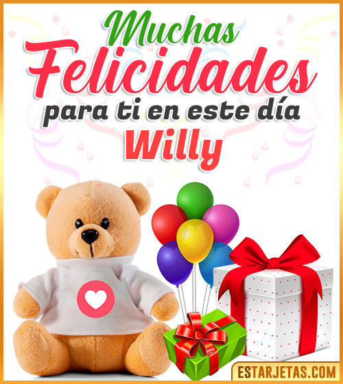 Imágenes Bonitas de Cumpleaños  Willy