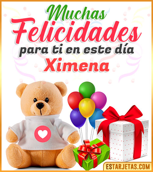 Imágenes Bonitas de Cumpleaños  Ximena