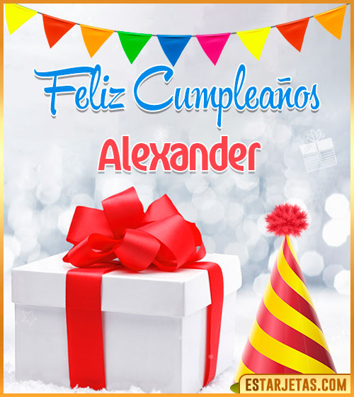 Imágenes de Cumpleaños con nombre  Alexander