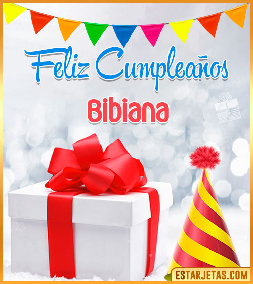 Imágenes de Cumpleaños con nombre  Bibiana