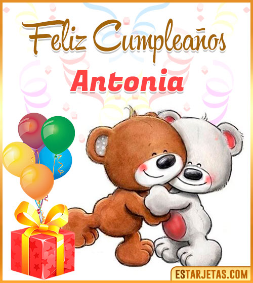 Imágenes de Feliz Cumpleaños  Antonia