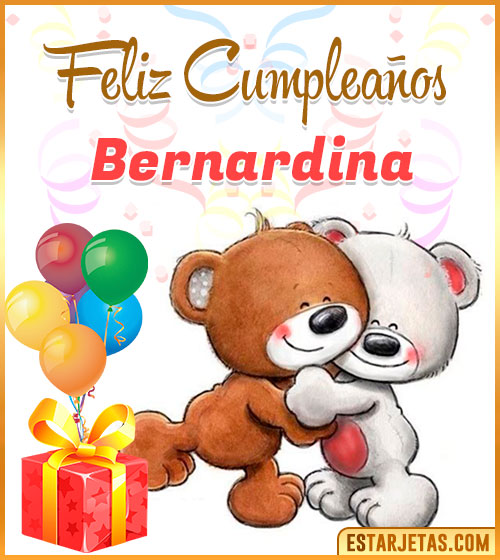 Imágenes de Feliz Cumpleaños  Bernardina