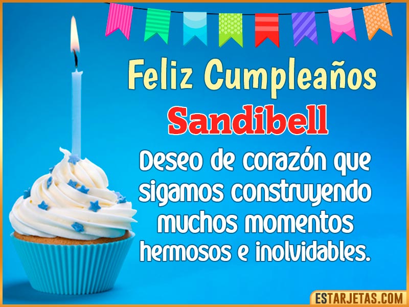tarjetas Feliz Cumpleaños para ti Sandibell