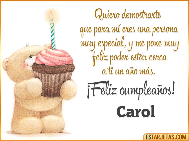 Alt Feliz Cumpleaños  Carol