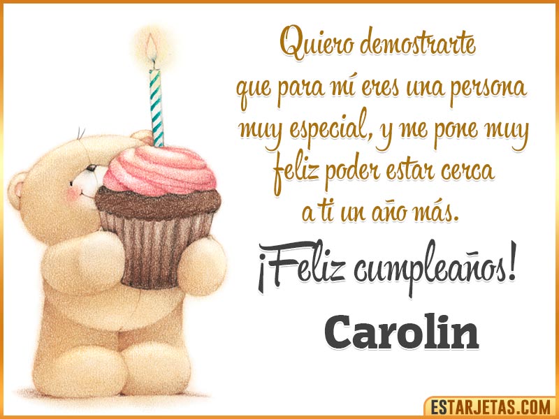 Alt Feliz Cumpleaños  Carolin