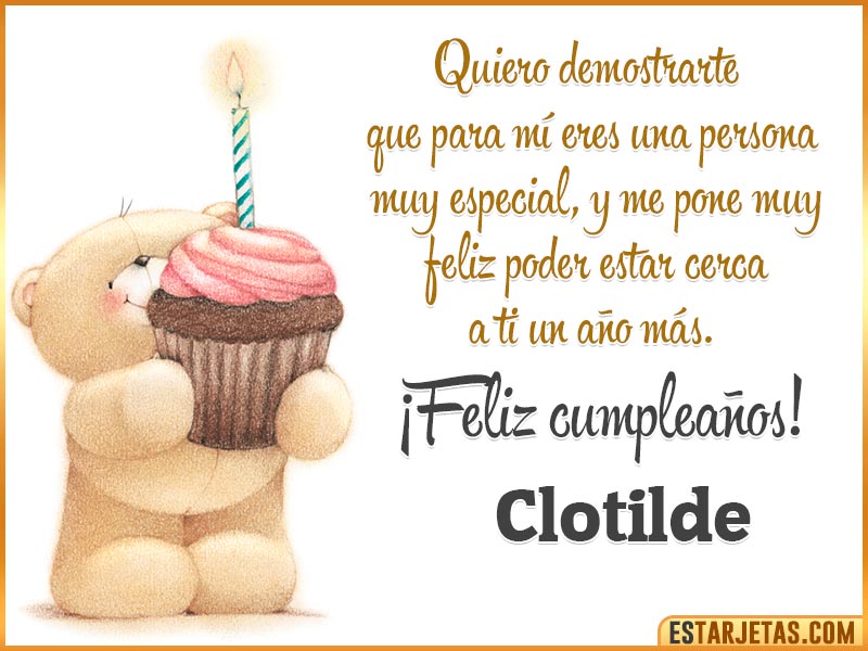 Alt Feliz Cumpleaños  Clotilde