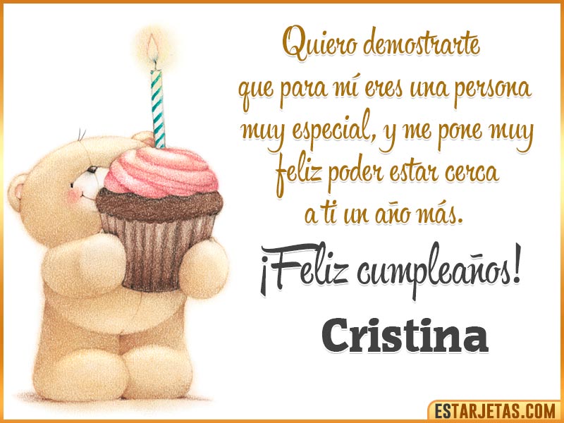 Alt Feliz Cumpleaños  Cristina