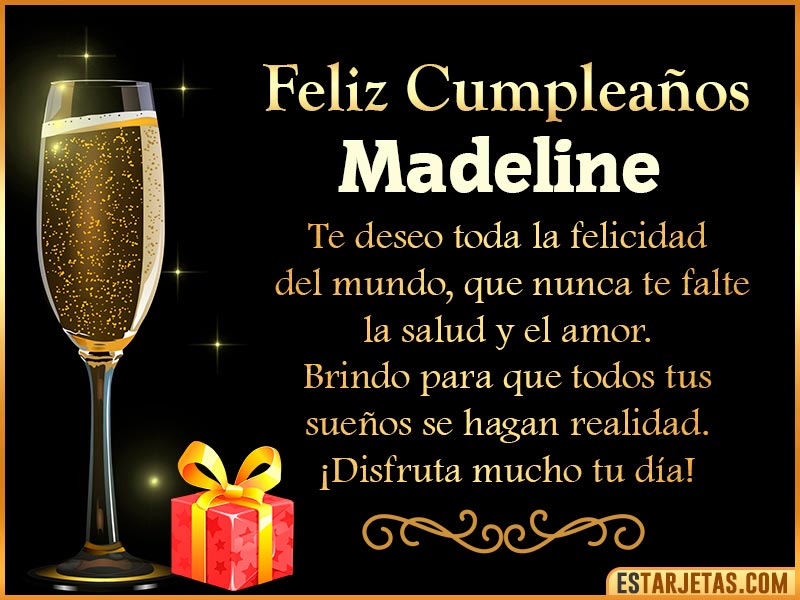 Tarjetas de Cumpleaños feliz Cumpleaños  Madeline