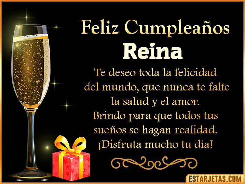 Tarjetas de Cumpleaños feliz Cumpleaños  Reina