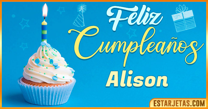 Feliz Cumpleaños Alison