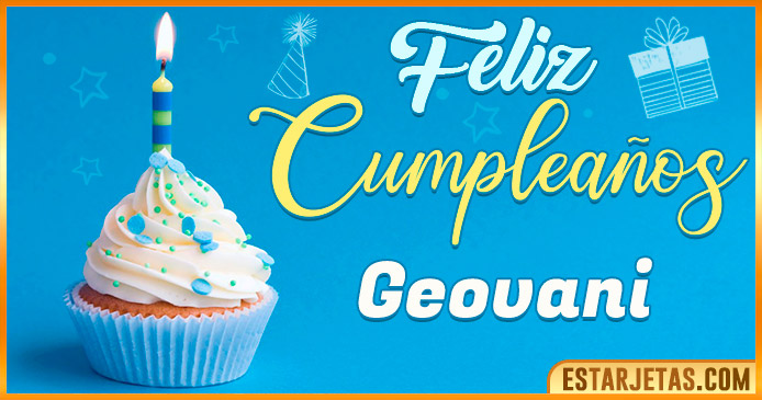 Feliz Cumpleaños Geovani